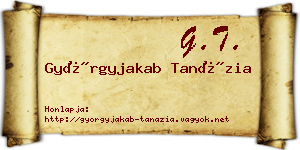 Györgyjakab Tanázia névjegykártya